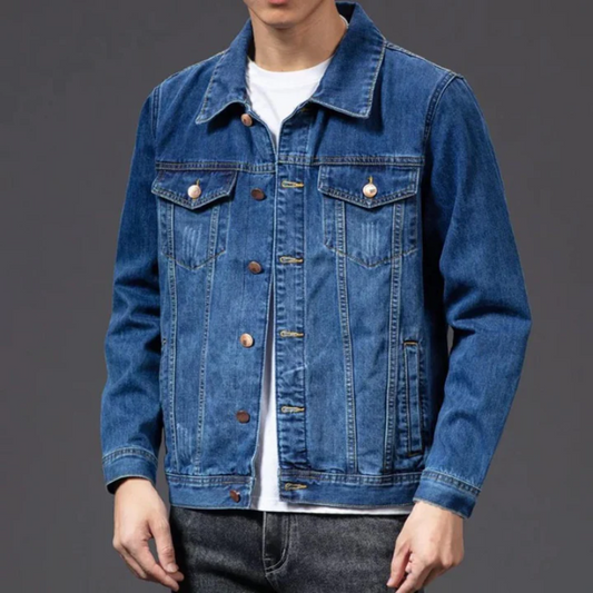 Men's Denim Jacket – Comfortable Blue Casual Jacket for Everyday Wear