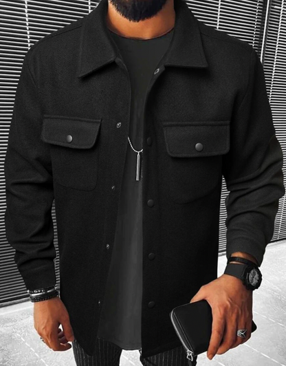 Men's Transitional Jacket Black – Stylish Lightweight Outerwear for All Seasons