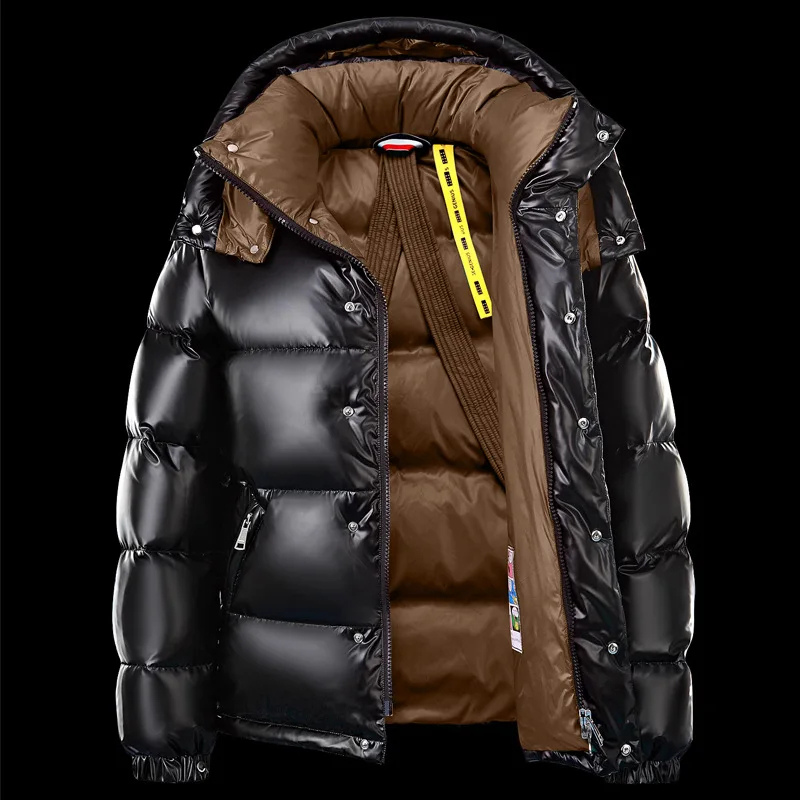 Lightweight Down Jacket Men – Padded Black Jacket for Winter and Outdoor Wear