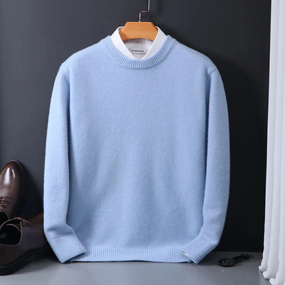 Men's Warm Knitted Jumper – Cozy Sweater for Winter and Casual Wear