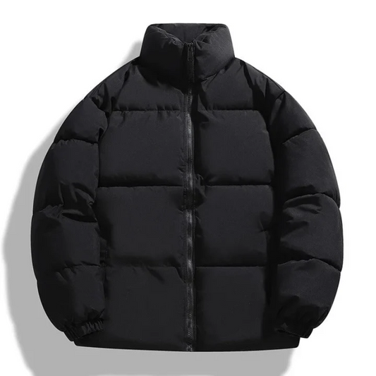 Men's Down Jacket Black – Warm Winter Coat with Insulated Design