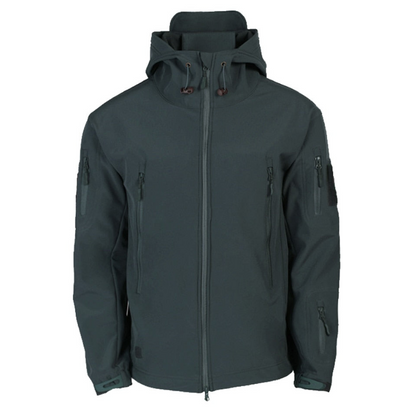 Men's Lightweight Black Windbreaker Jacket – Stylish Waterproof Outdoor Coat