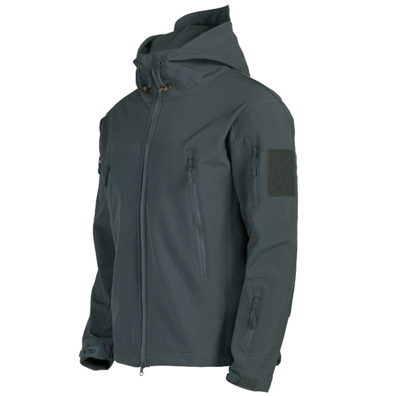 Men's Lightweight Black Windbreaker Jacket – Stylish Waterproof Outdoor Coat