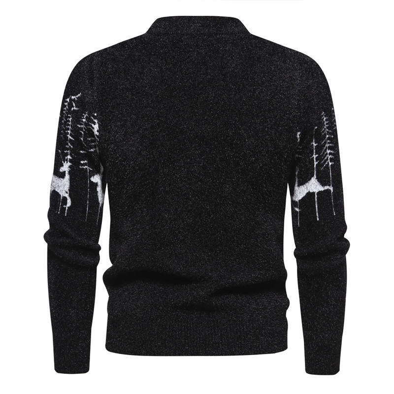 Men's Christmas Jumper Black – Cozy Holiday Sweater for Winter Celebrations