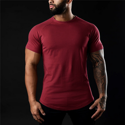 Men's Slim Fit White T-Shirt – Comfortable Cotton Tee for Casual Wear