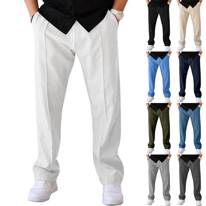 Men's Wide Trousers Black – Comfortable Stylish Trousers for Casual and Formal Wear