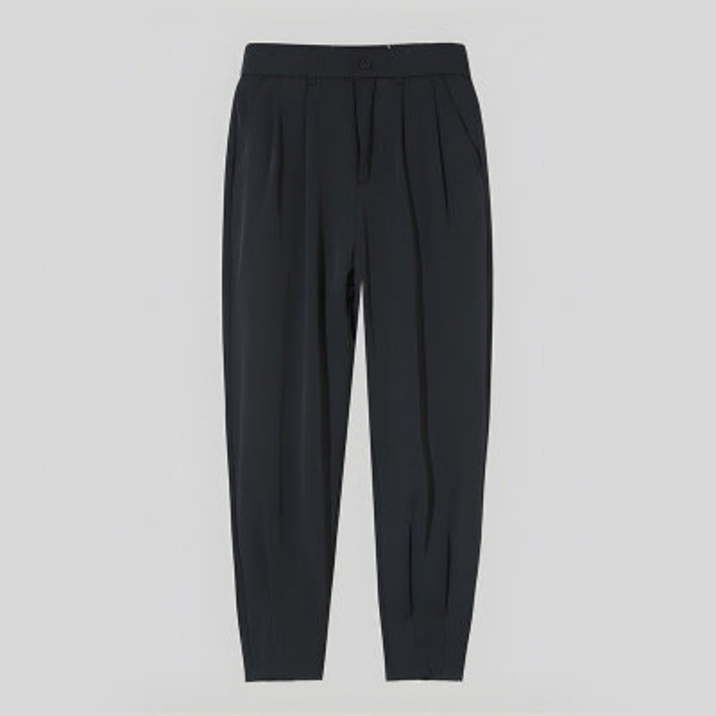 Men's Wide Leg Trousers Black – Stylish Casual Pants for Comfort and Versatility