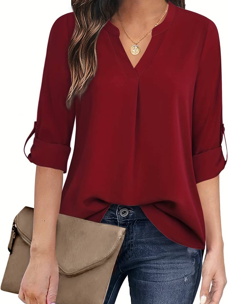 Chic Black Top for Women – Stylish Casual Blouse with Elegant Design