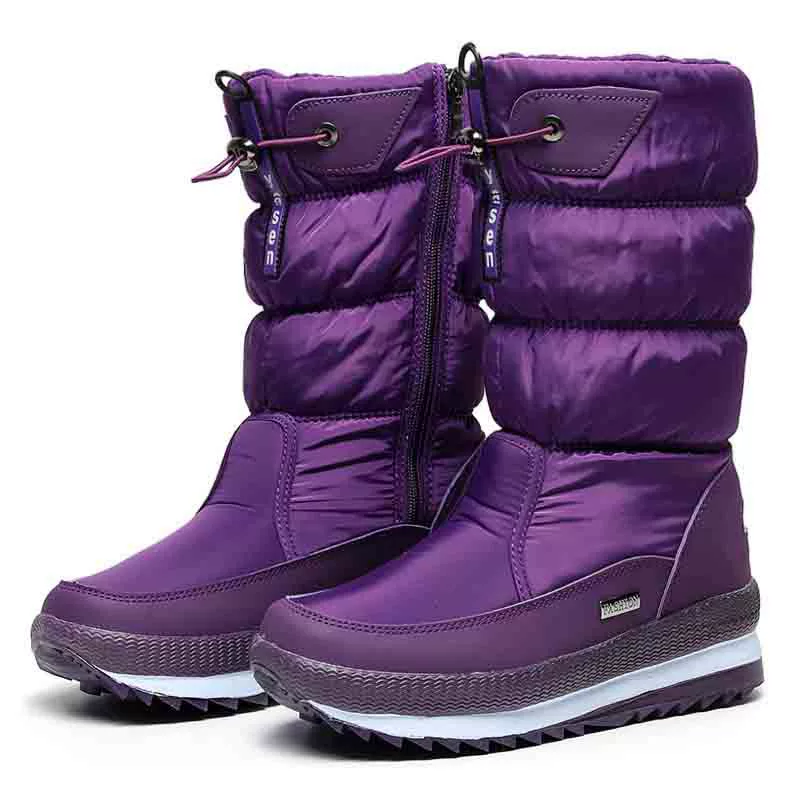 Waterproof Ladies' Snow Boots – Insulated Winter Footwear for Cold Weather