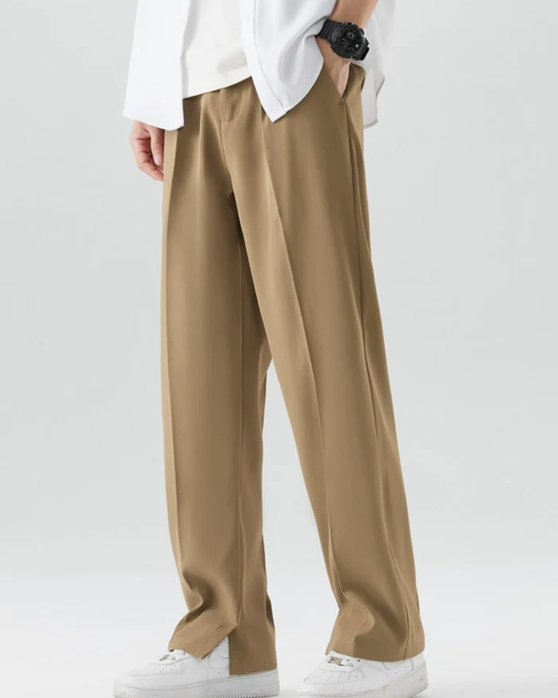 Men's Wide Trousers – Elegant Tailored Fit for Formal and Casual Wear