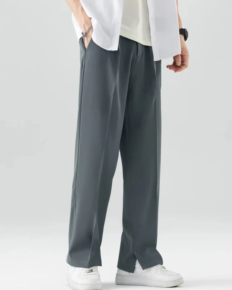 Men's Wide Trousers – Elegant Tailored Fit for Formal and Casual Wear